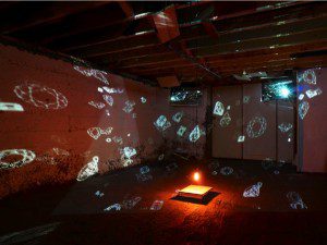 Elyse Mallouk, Trickle-down, installation view, 2009, Triple Base Gallery