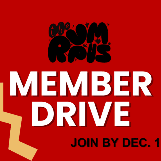 The Rumpus Member Drive join by December 1
