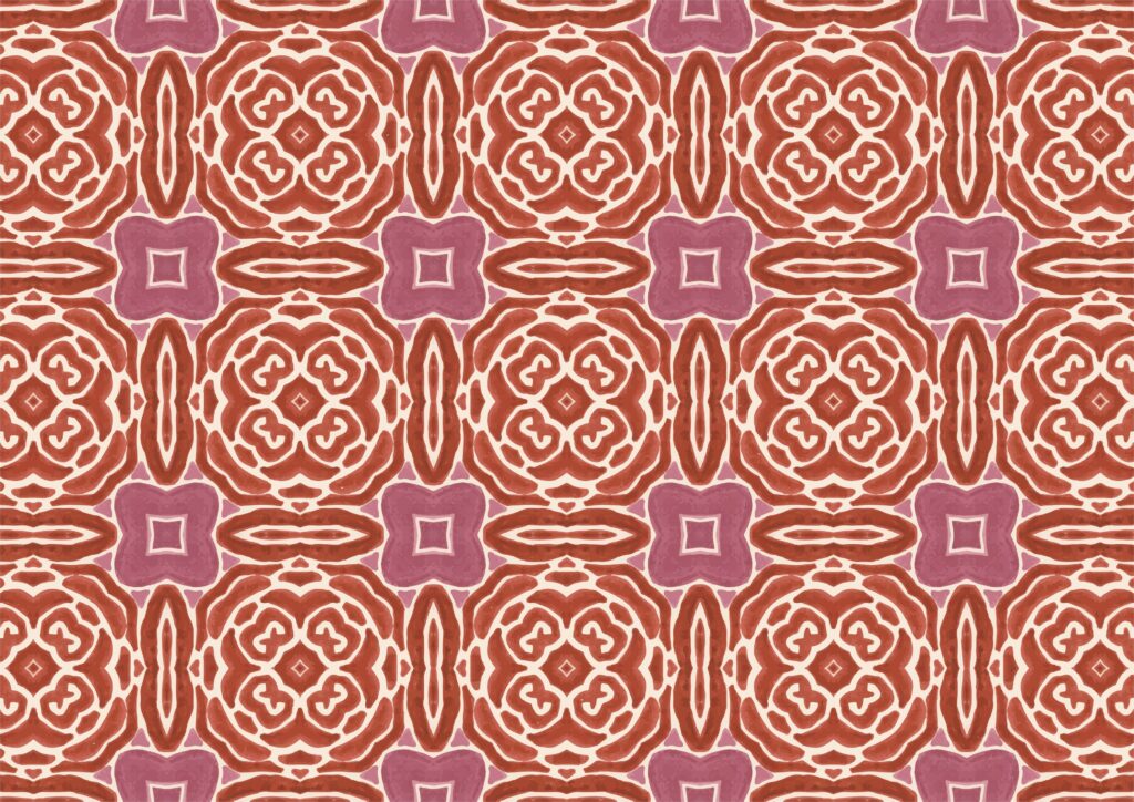 A repeated pattern of red tiles.