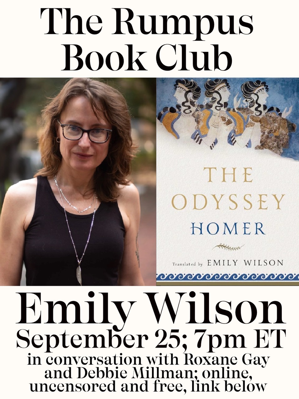 The September Rumpus Book Club Selection: “The Odyssey” with  Emily Wilson