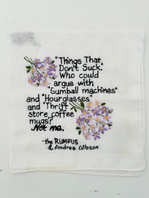 Embroidered Art: Diana Weymar on Andrea Gibson